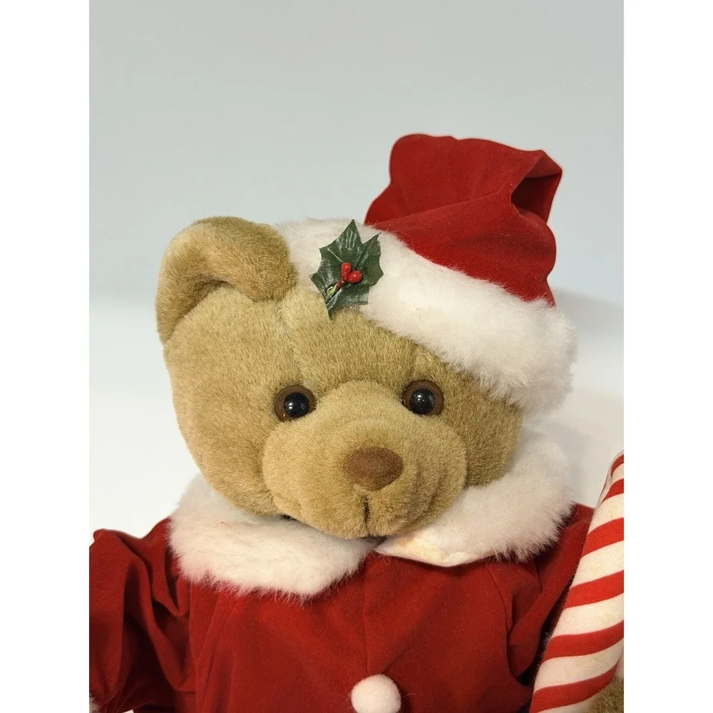 Vintage Avon Animated Plush Christmas Caroling SANTA BEAR: Music Light